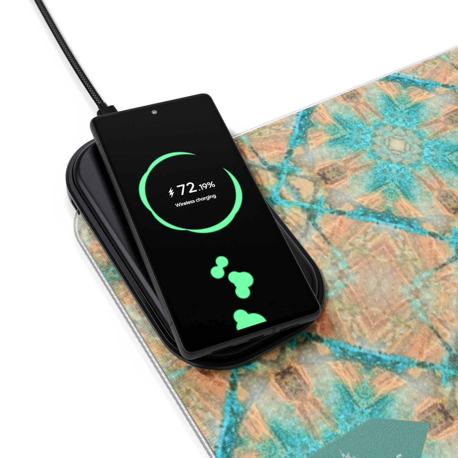Dakota LED Mouse Pad with Wireless Phone Charging
