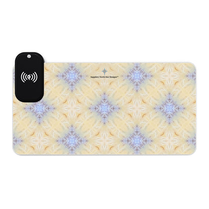 Ivaana LED Mouse Pad with Wireless Phone Charging