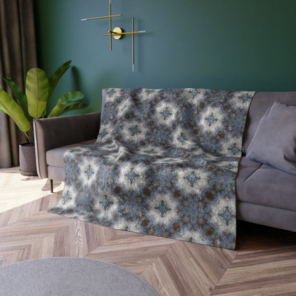 Dustu Crushed Velvet Blanket