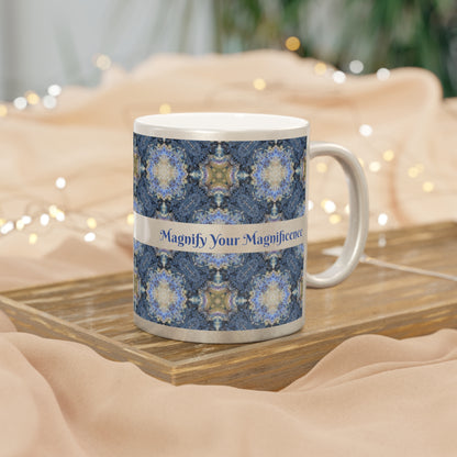 Magnify Your Magnificence Silver Metallic Mug