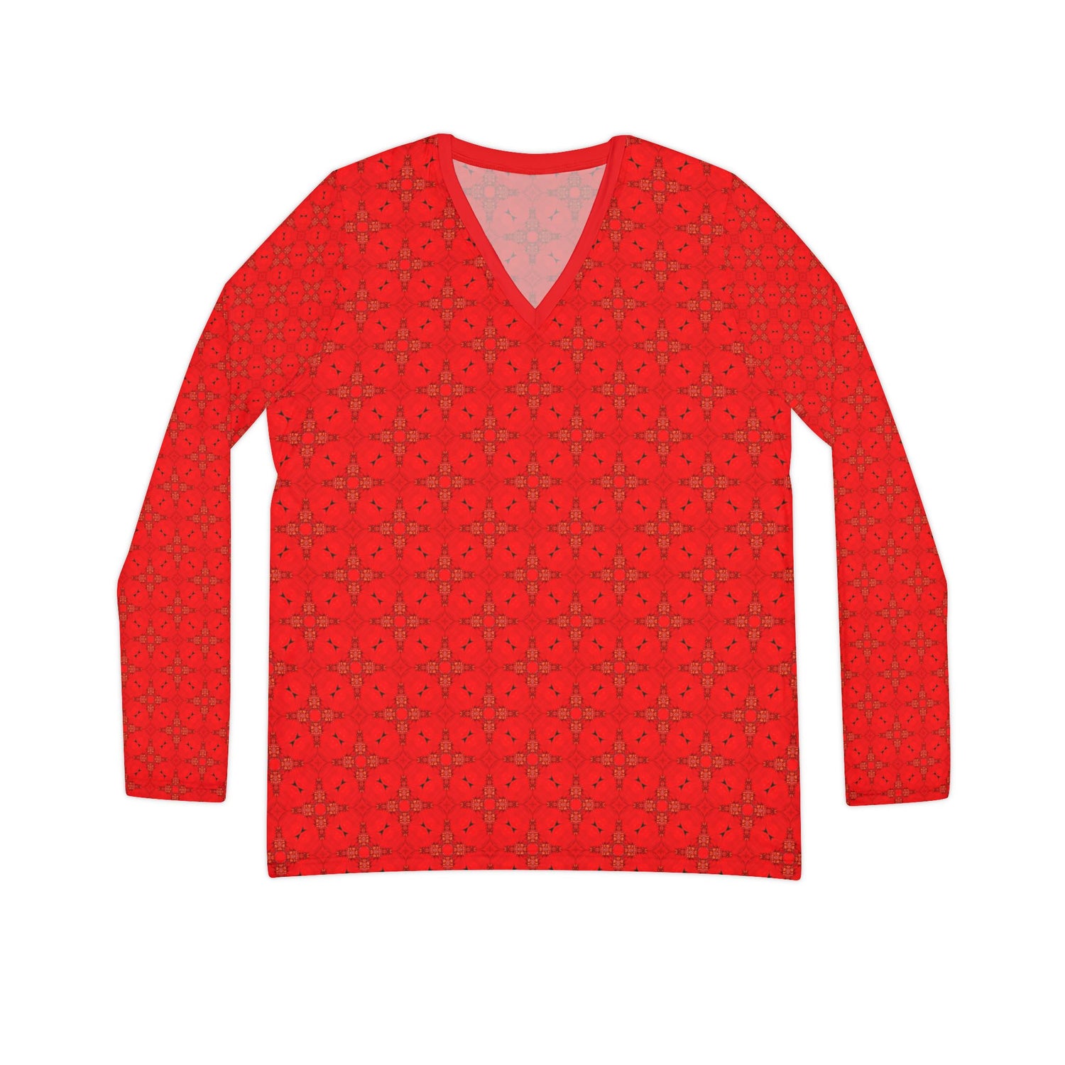 Nina Red Long Sleeve Shirt