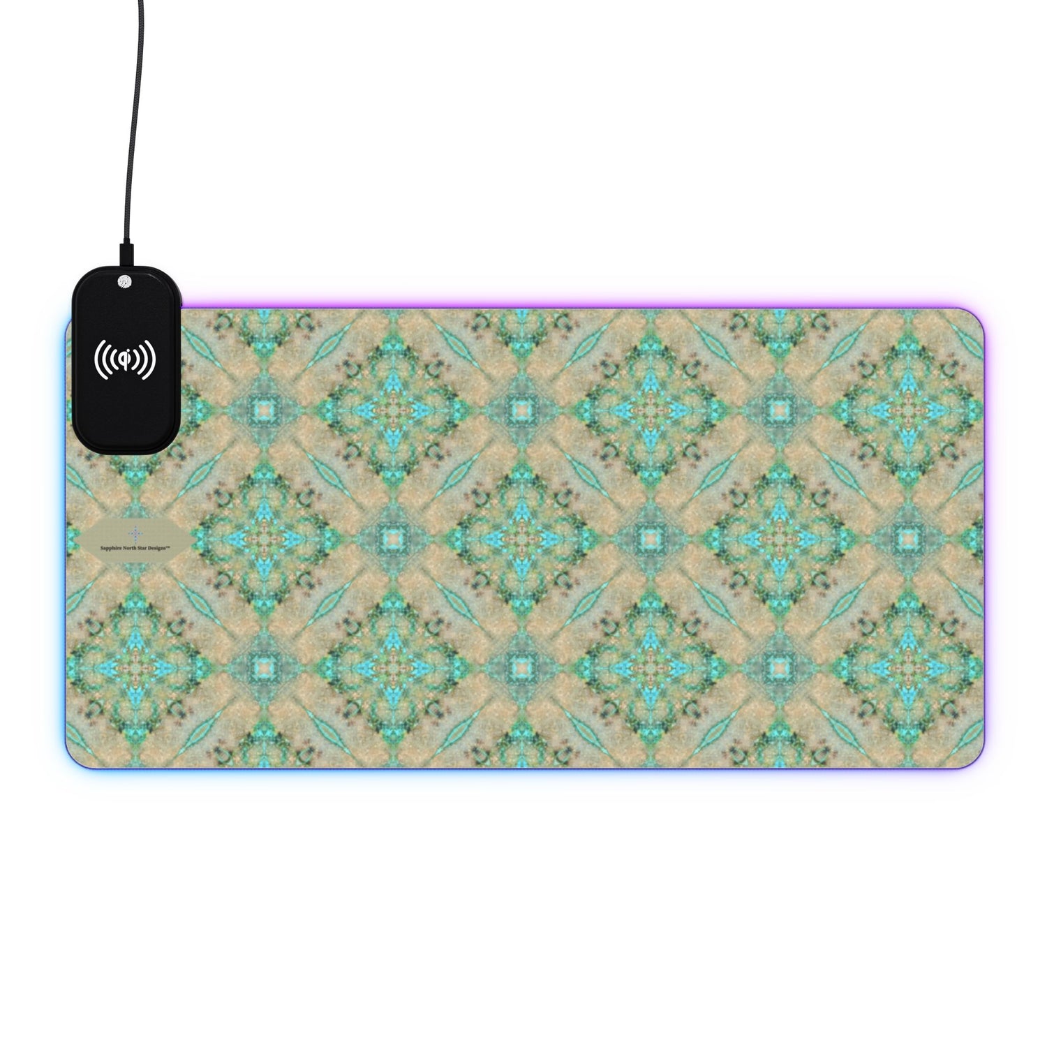 Nitika LED Mouse Pad with Wireless Phone Charging