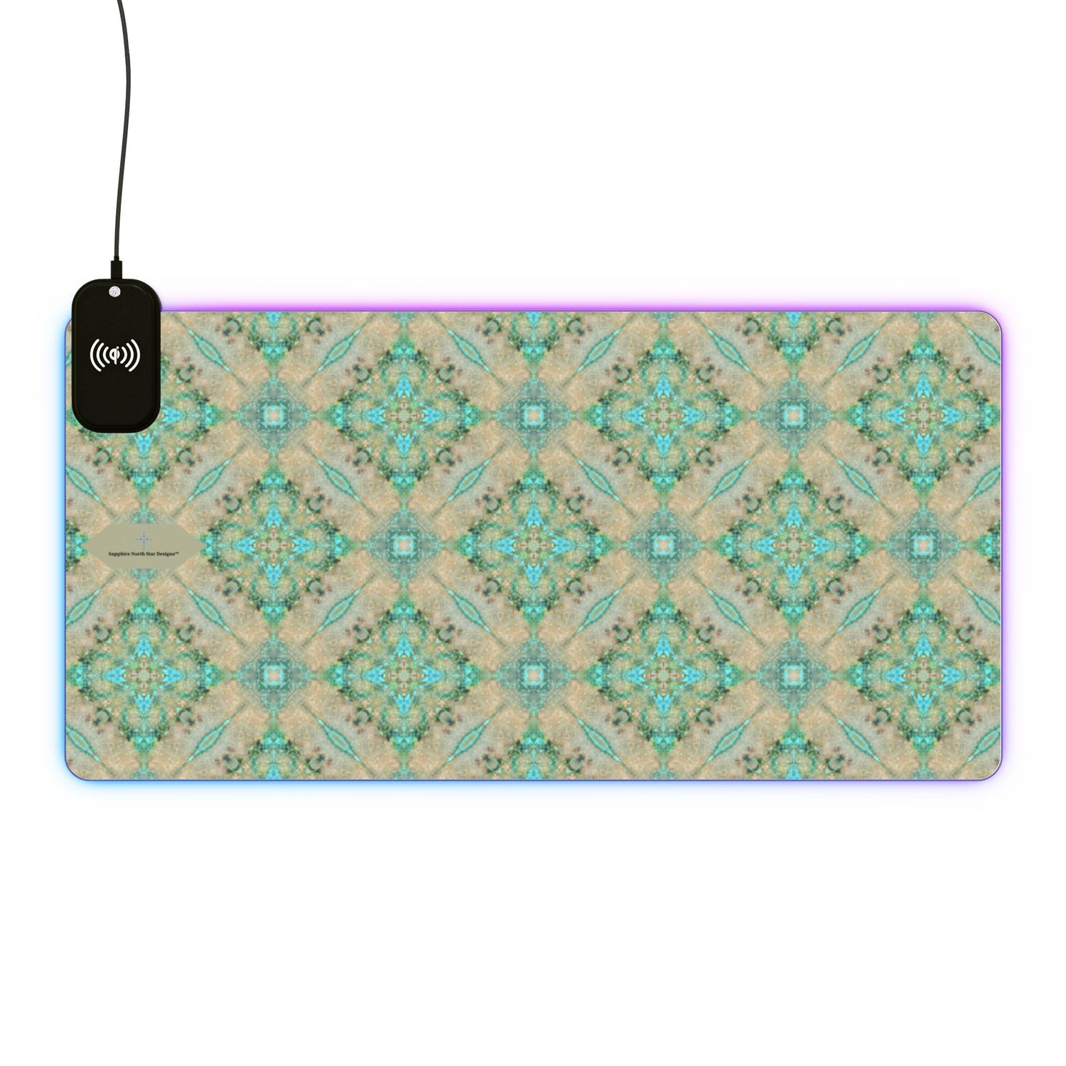 Nitika LED Mouse Pad with Wireless Phone Charging