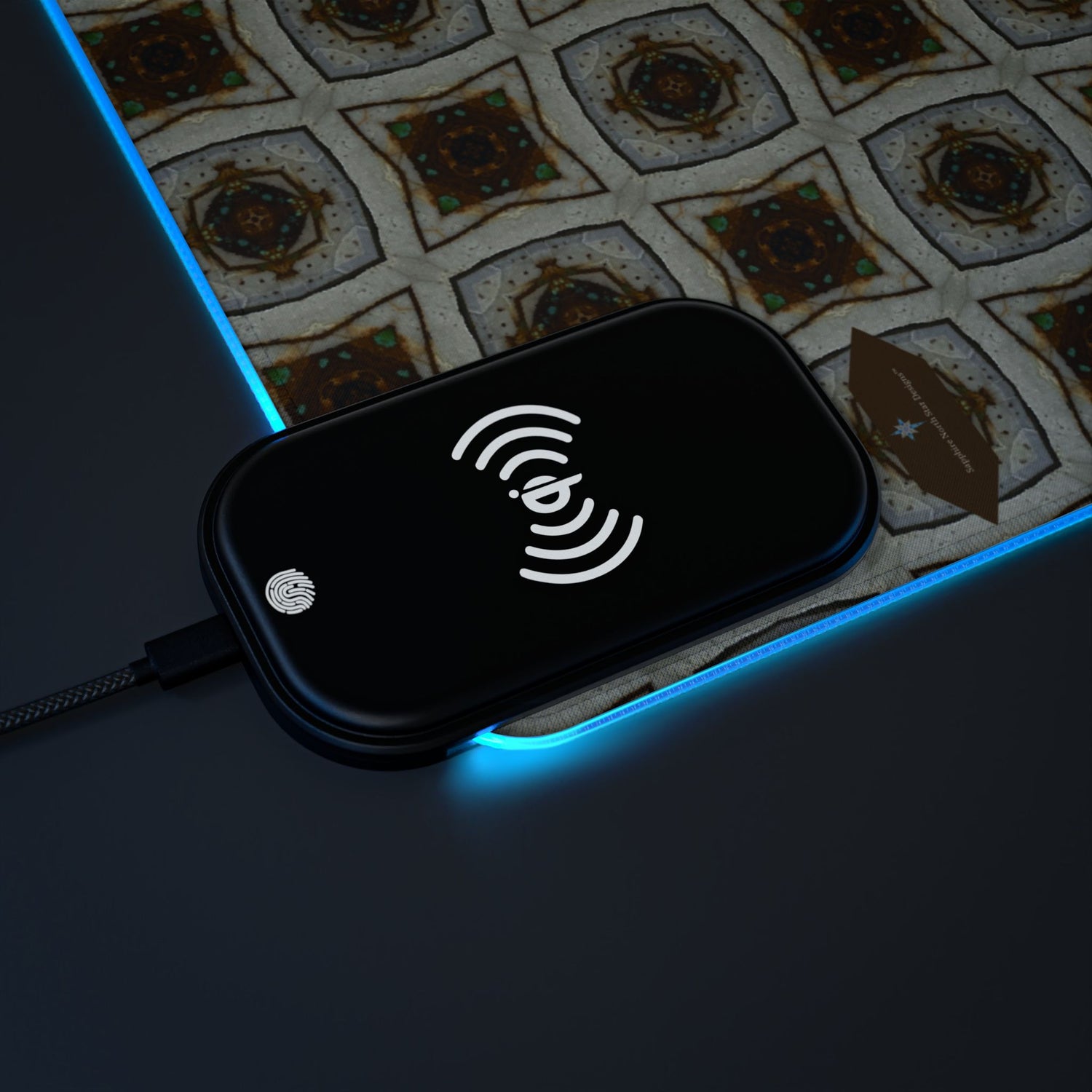 Tanin LED Mouse Pad with Wireless Phone Charging